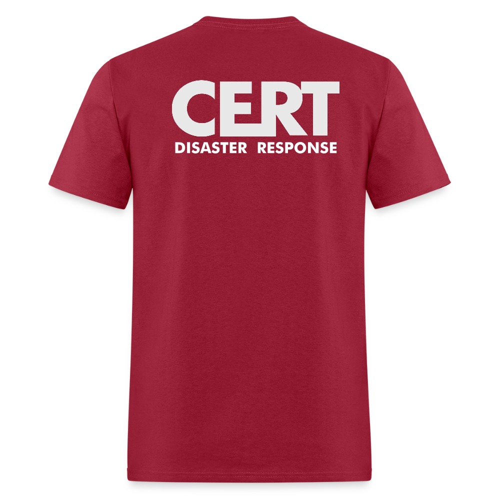 CERT - FEMA Logo Unisex Basic Tee - dark red