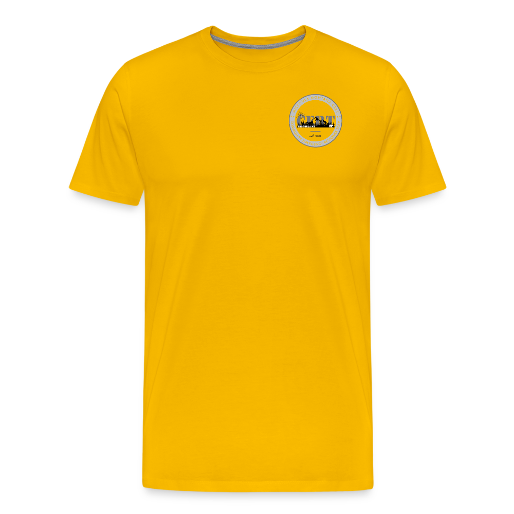 Missoula CERT Team Shirt Round Logo - sun yellow