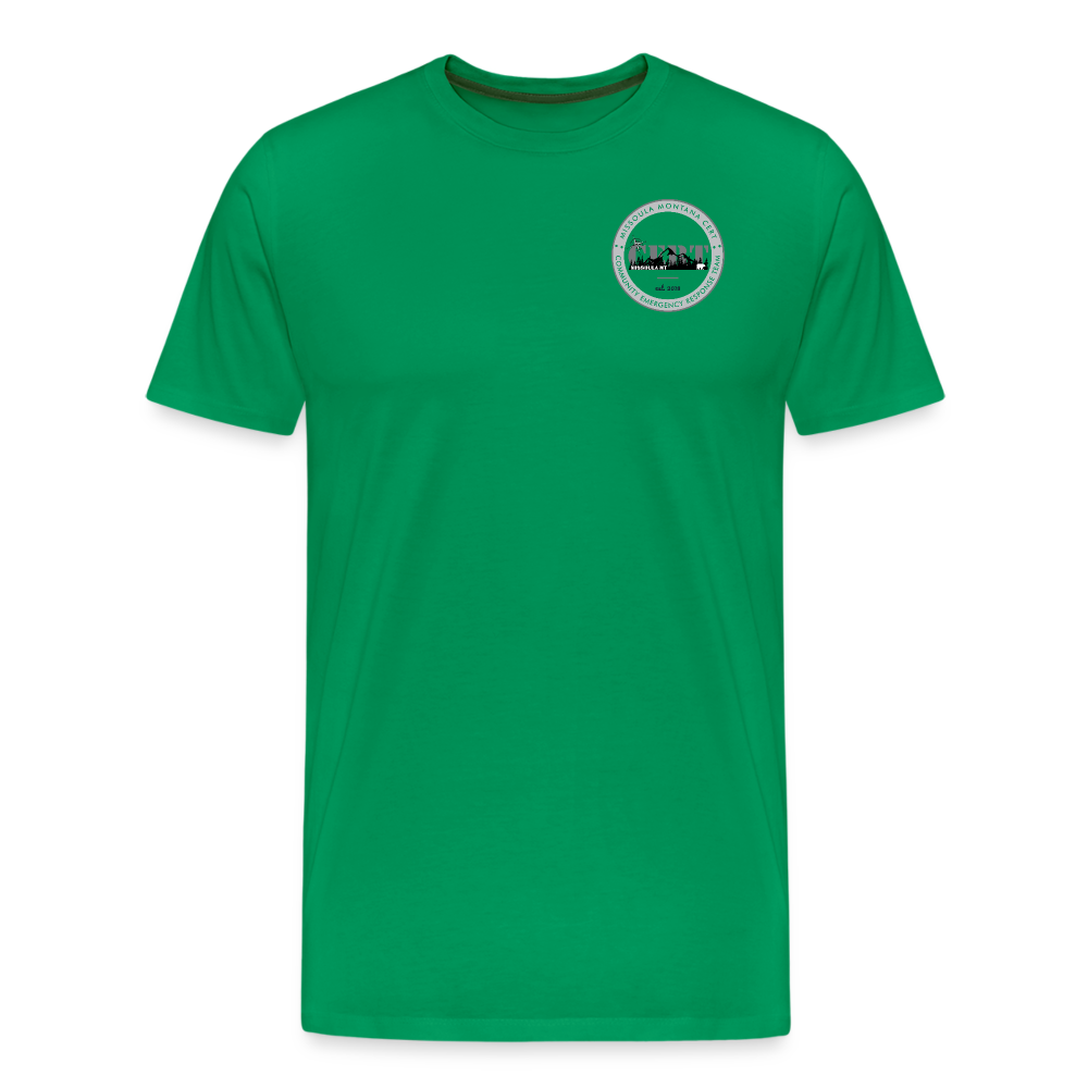 Missoula CERT Team Shirt Round Logo - kelly green