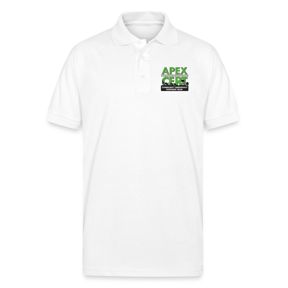 Apex NC CERT Polo - Printed - white