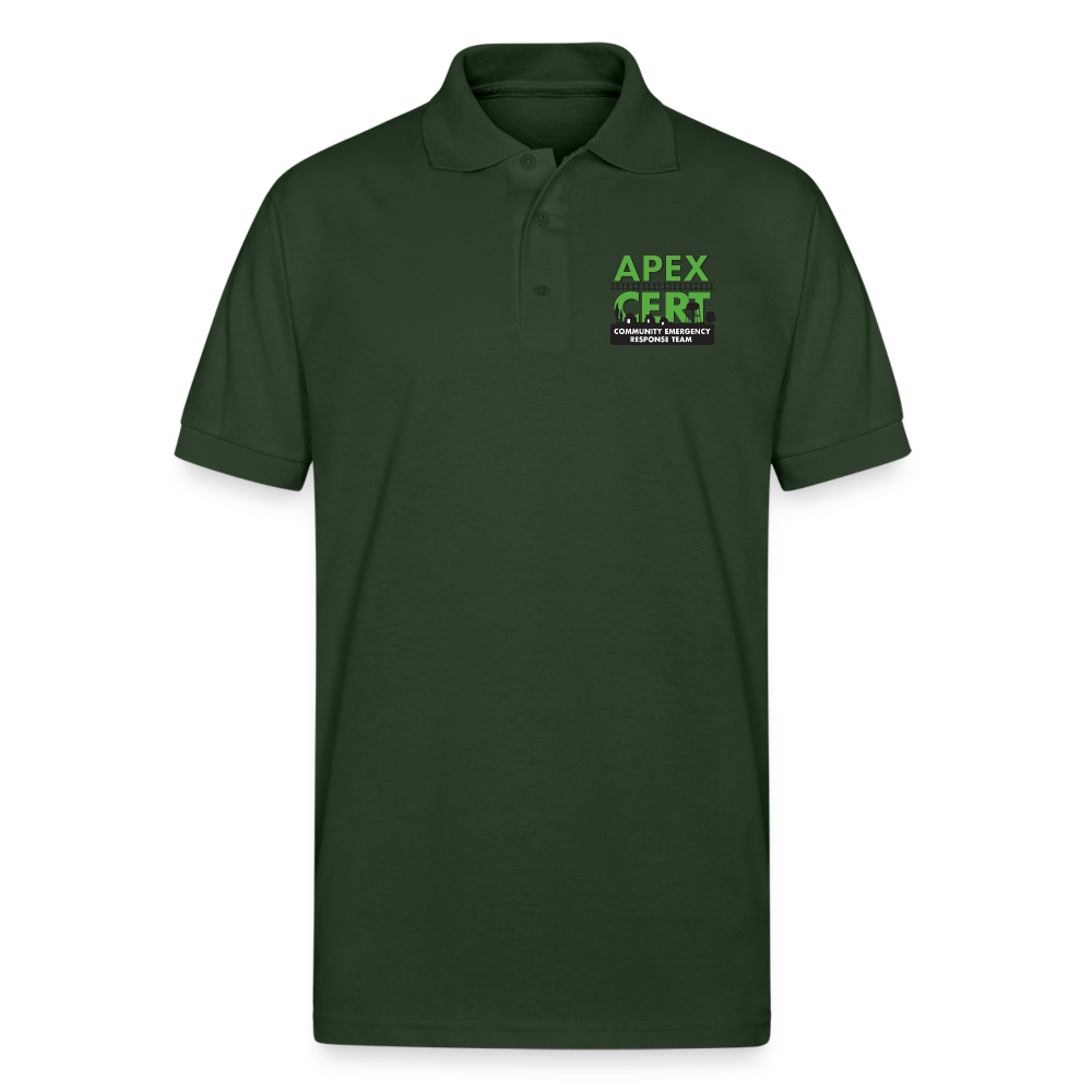 Apex NC CERT Polo - Printed - forest green