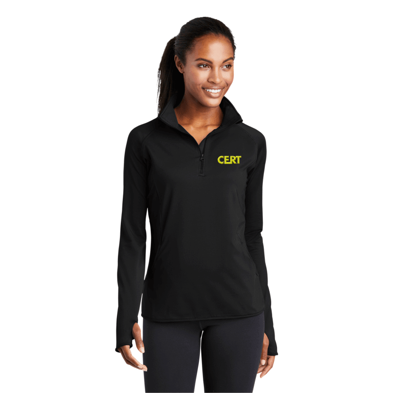 Ladies 1/4 Zip CERT Pullover - First Class Responder
