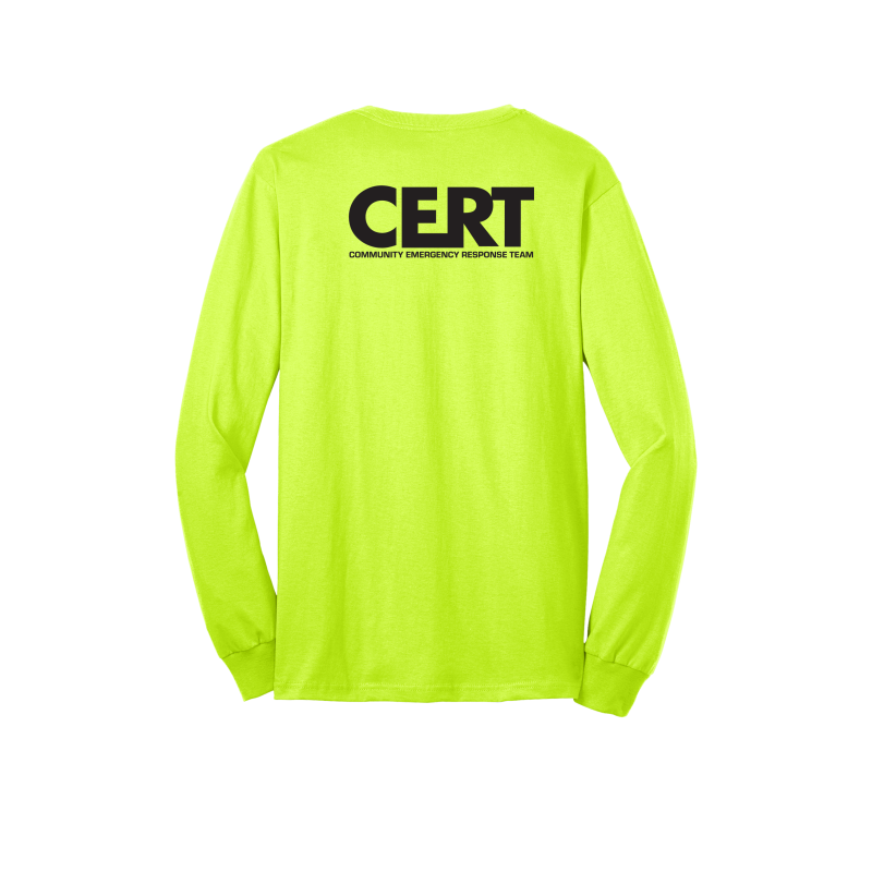Hi Vis CERT Responder Long Sleeve T-Shirt