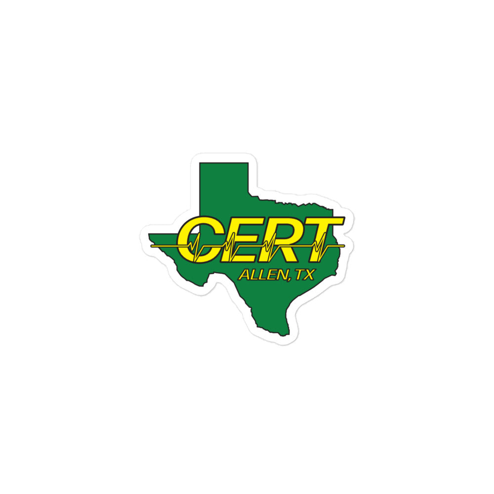 Allen TX CERT Decal Color