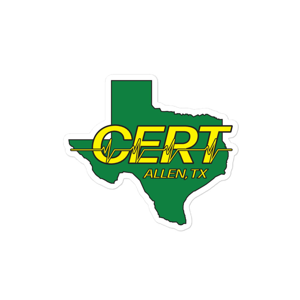Allen TX CERT Decal Color