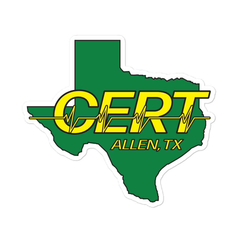 Allen TX CERT Decal Color