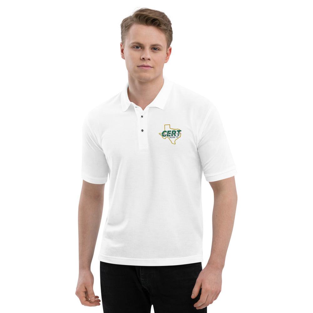 Embroidered Polo - Allen TX CERT Logo - First Class Responder