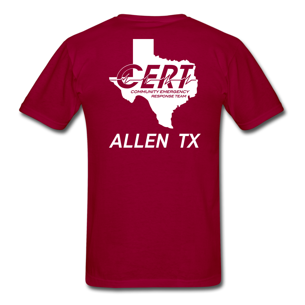 Allen TX CERT Field Shirt - dark red
