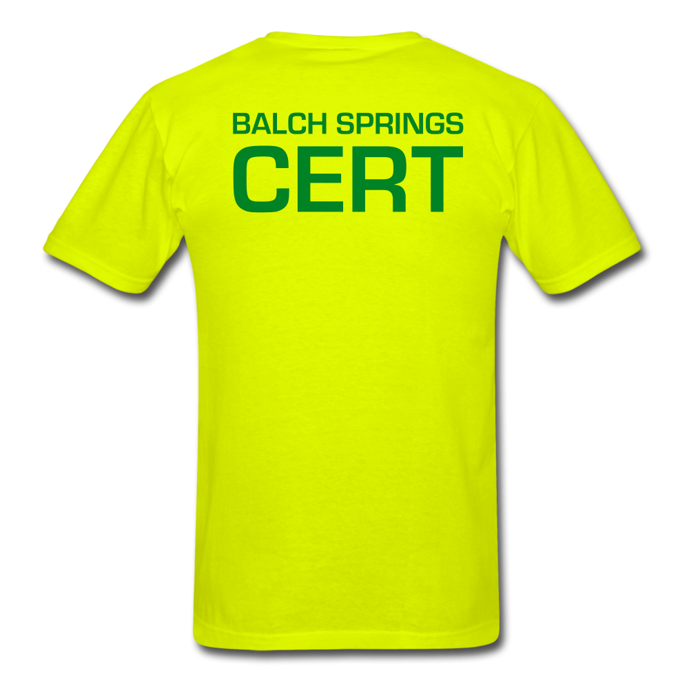 Balch Springs CERT Uniform Shirt - safety green