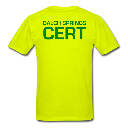 Balch Springs CERT Uniform Shirt - safety green