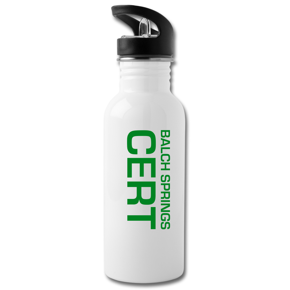 Balch Springs CERT Water Bottle - white