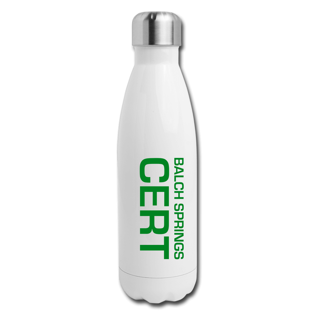 Balch Springs CERT Insulated Bottle - white