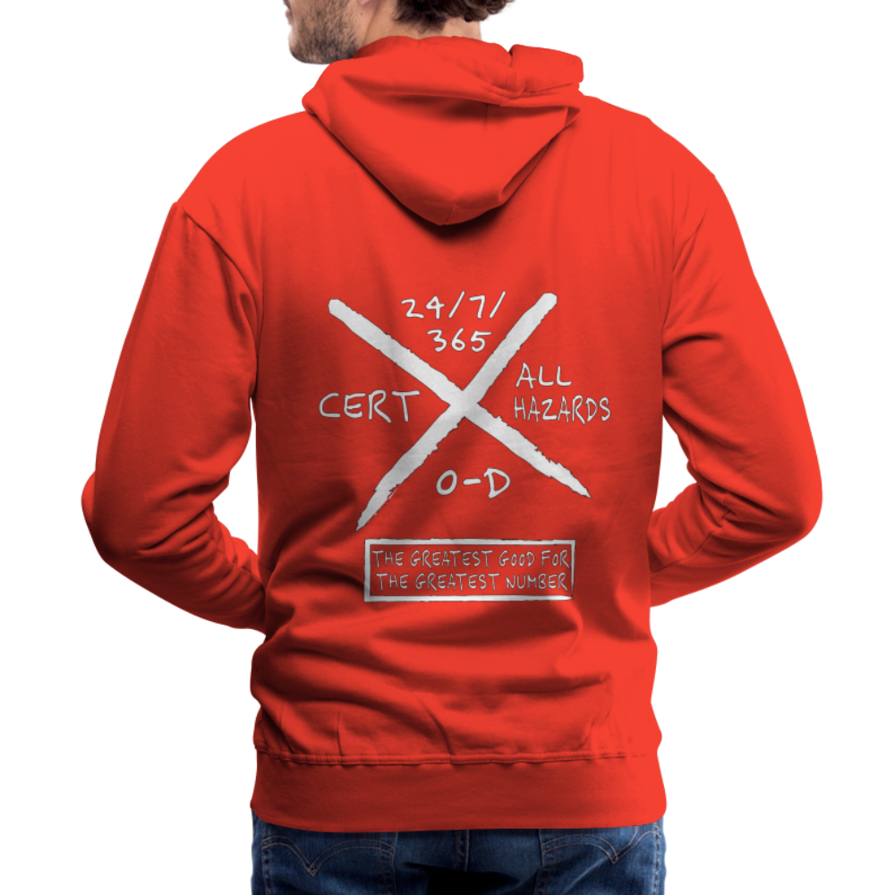 Allen CERT Search Marking Hoodie - red