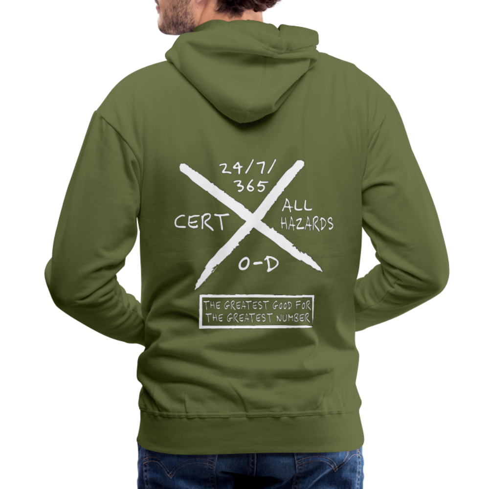Allen CERT Search Marking Hoodie - olive green