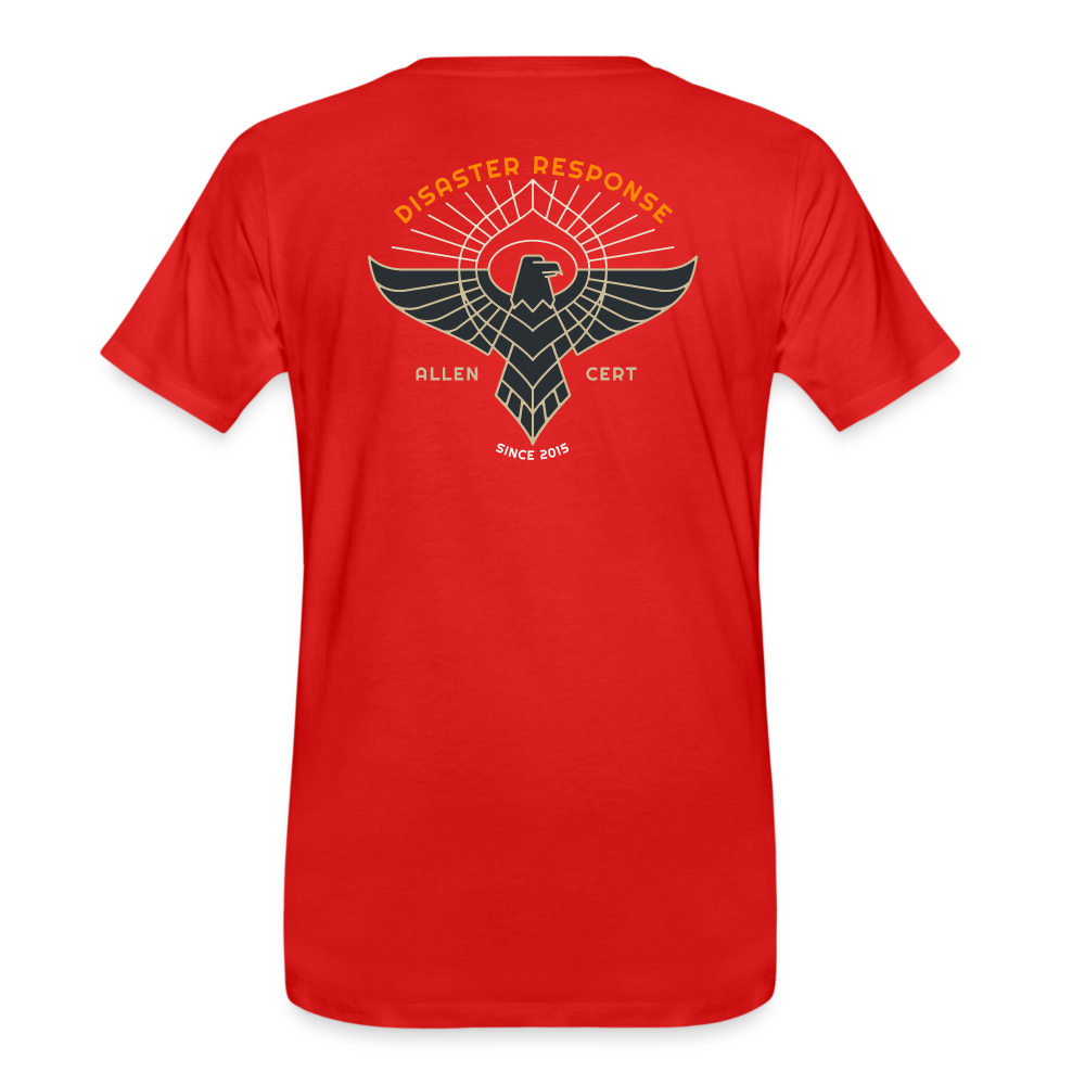 Allen TX CERT Disaster Response T-Shirt - red
