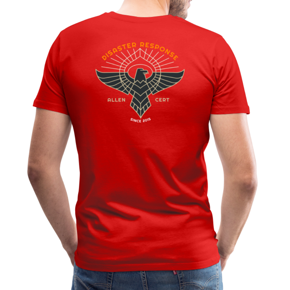 Allen TX CERT Disaster Response T-Shirt - red