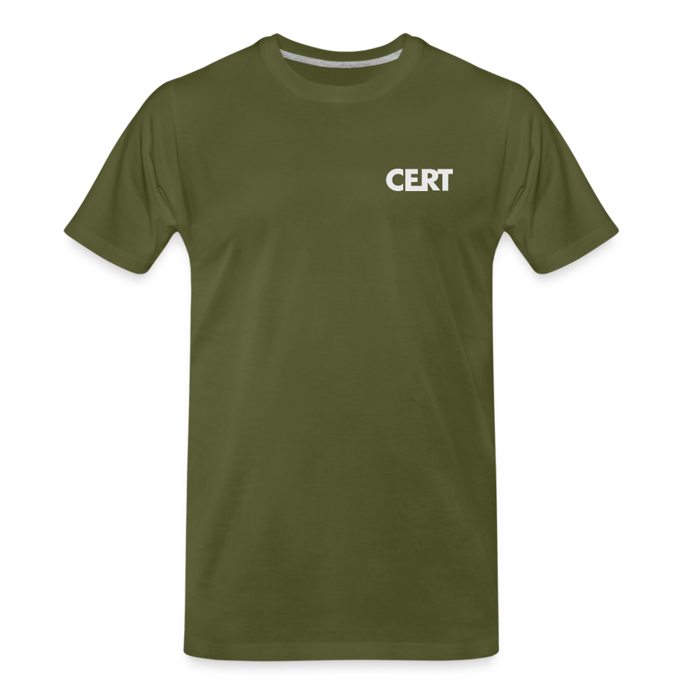 Allen TX CERT Disaster Response T-Shirt - olive green