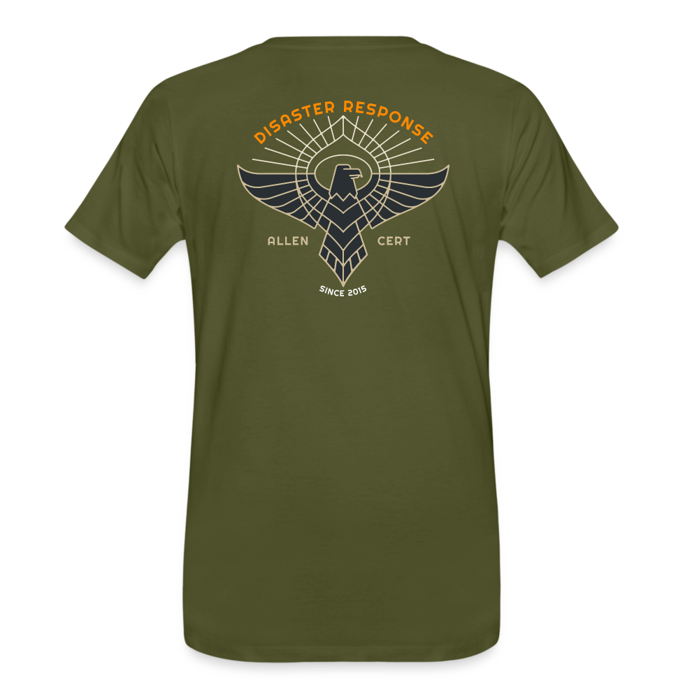 Allen TX CERT Disaster Response T-Shirt - olive green