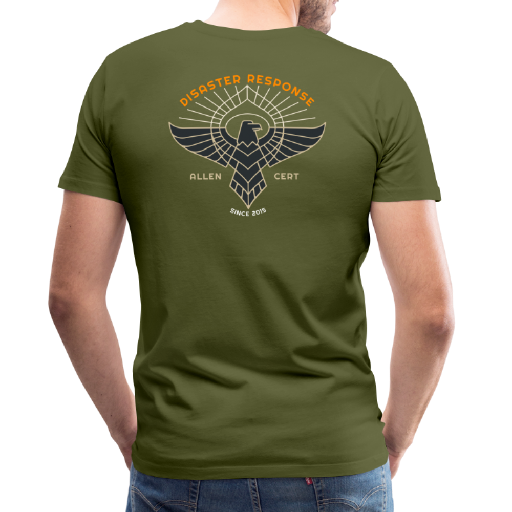 Allen TX CERT Disaster Response T-Shirt - olive green