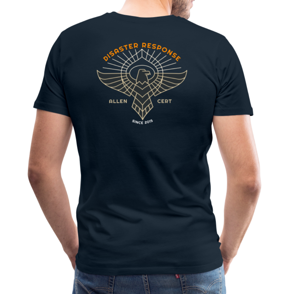 Allen TX CERT Disaster Response T-Shirt - deep navy