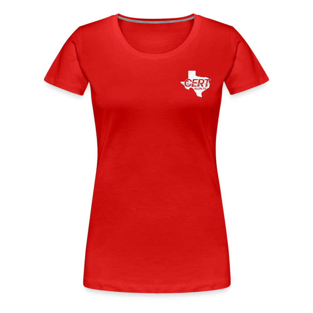 Allen CERT Ladies T-Shirt - red