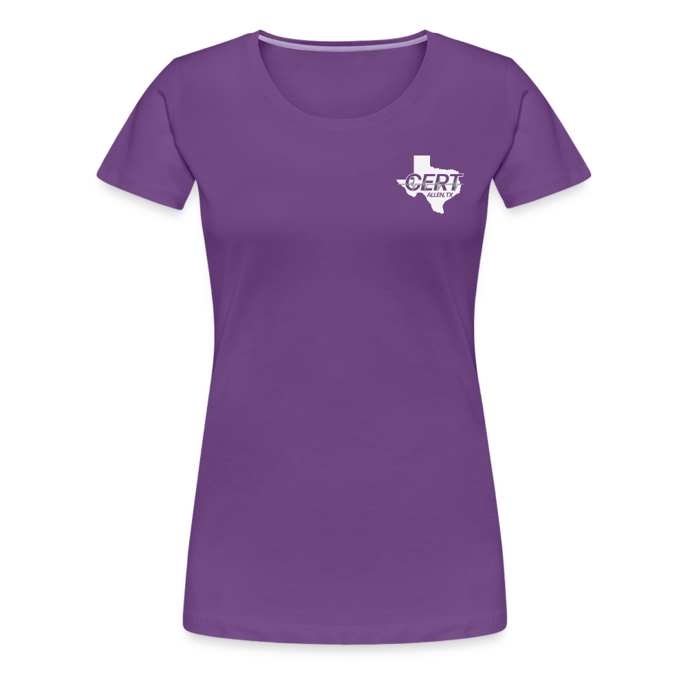 Allen CERT Ladies T-Shirt - purple