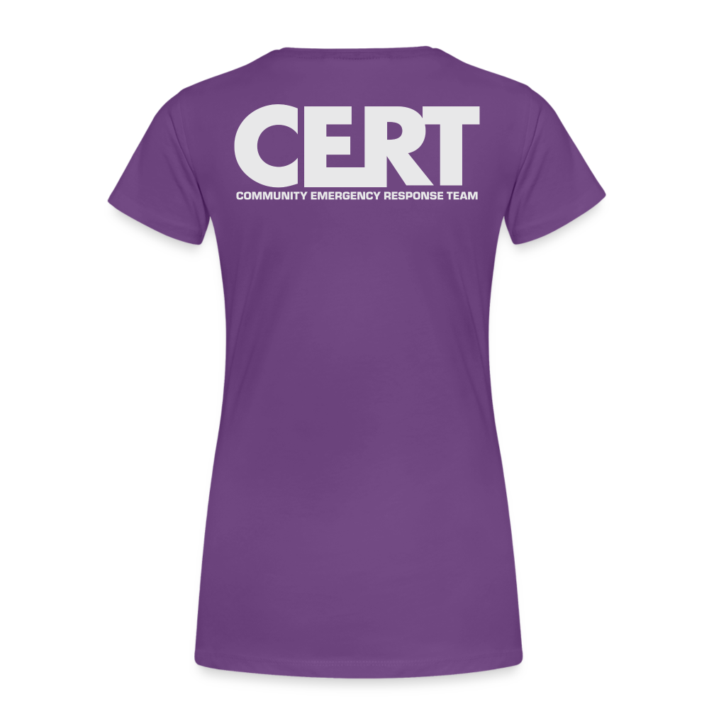 Allen CERT Ladies T-Shirt - purple