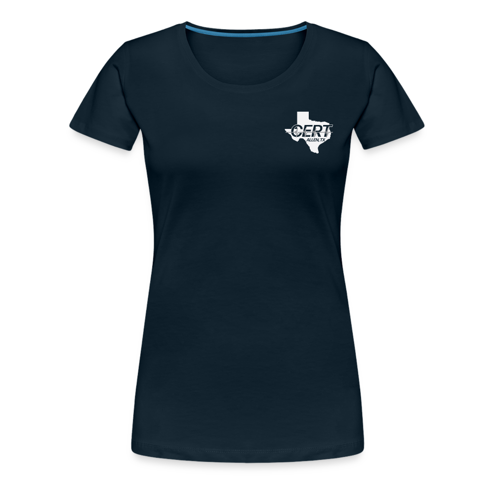 Allen CERT Ladies T-Shirt - deep navy
