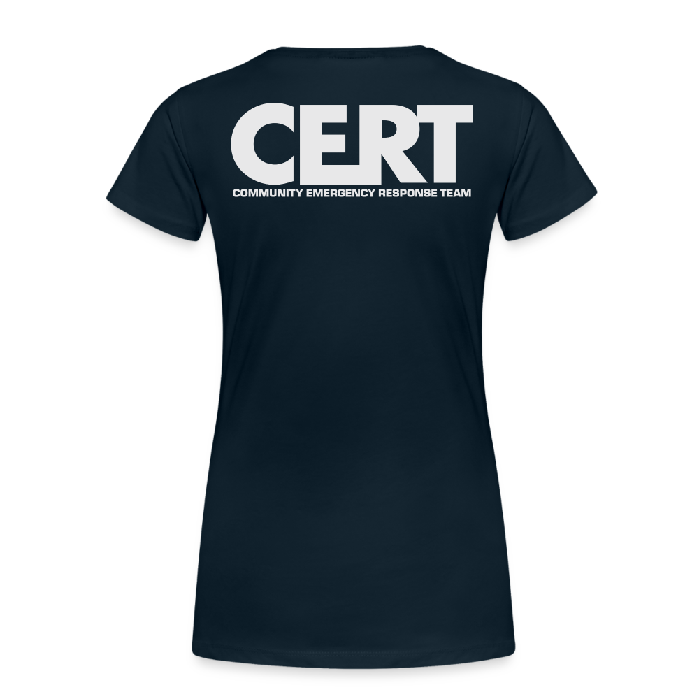 Allen CERT Ladies T-Shirt - deep navy