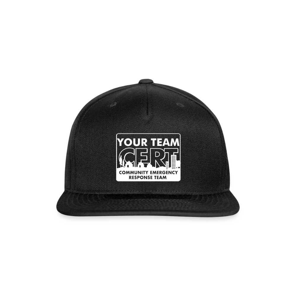 Custom Team FEMA CERT Logo Hat - black