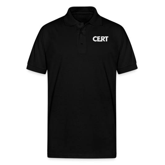 Missoula - Gildan Men’s 50/50 Jersey Polo - black