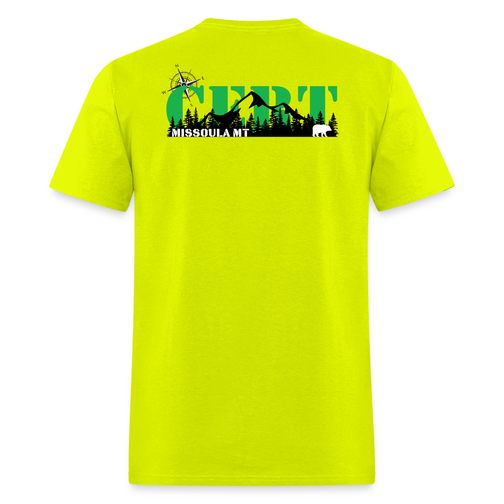 Missoula CERT Hi Vis T-Shirt - safety green