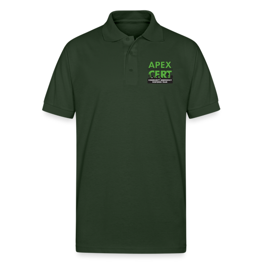 Apex NC CERT Polo - Printed - forest green