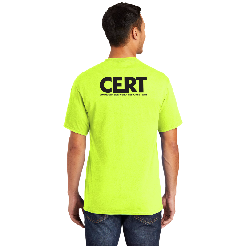 Hi Vis CERT Responder T-Shirt – First Responder