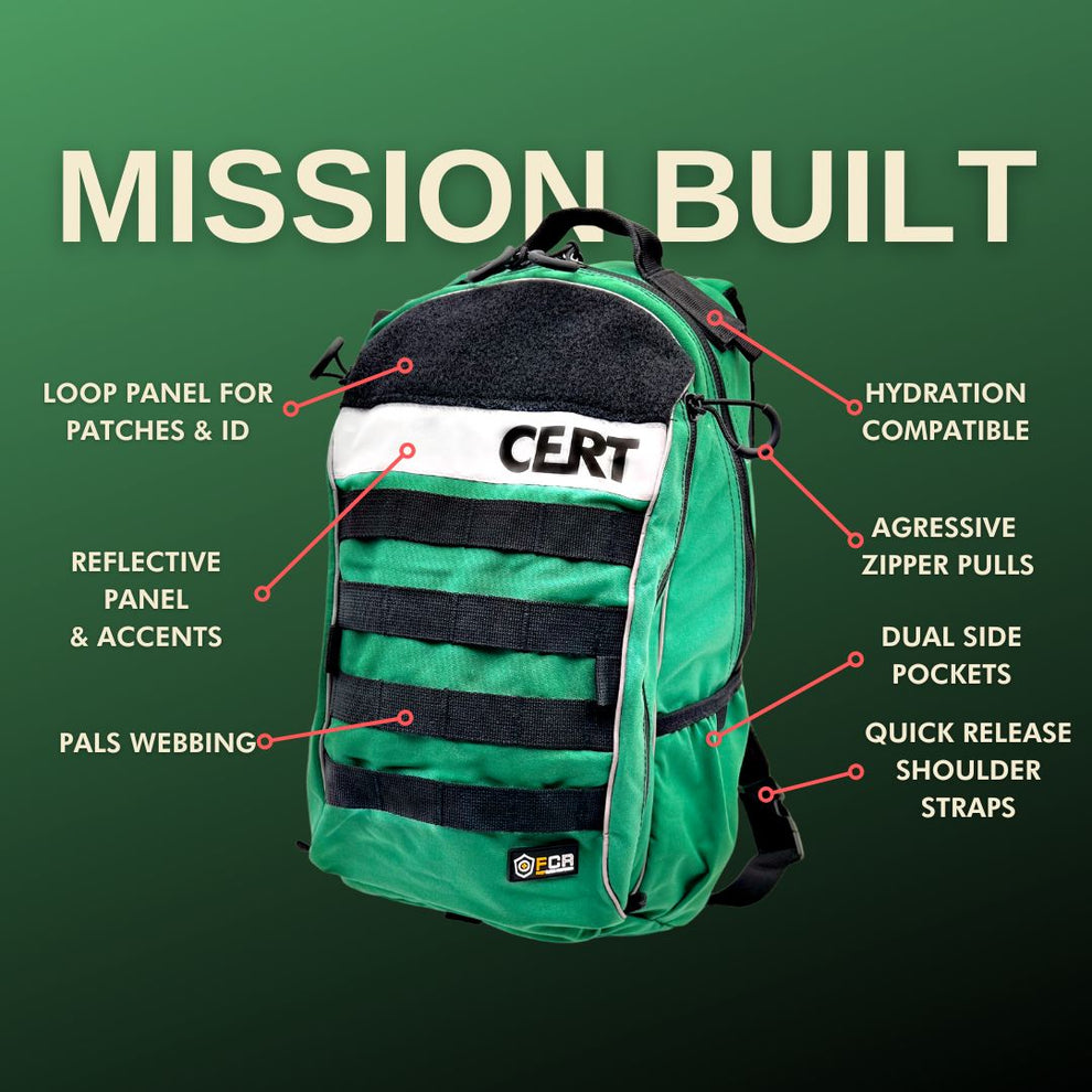 Grad Bag CERT Backpack – First Class Responder