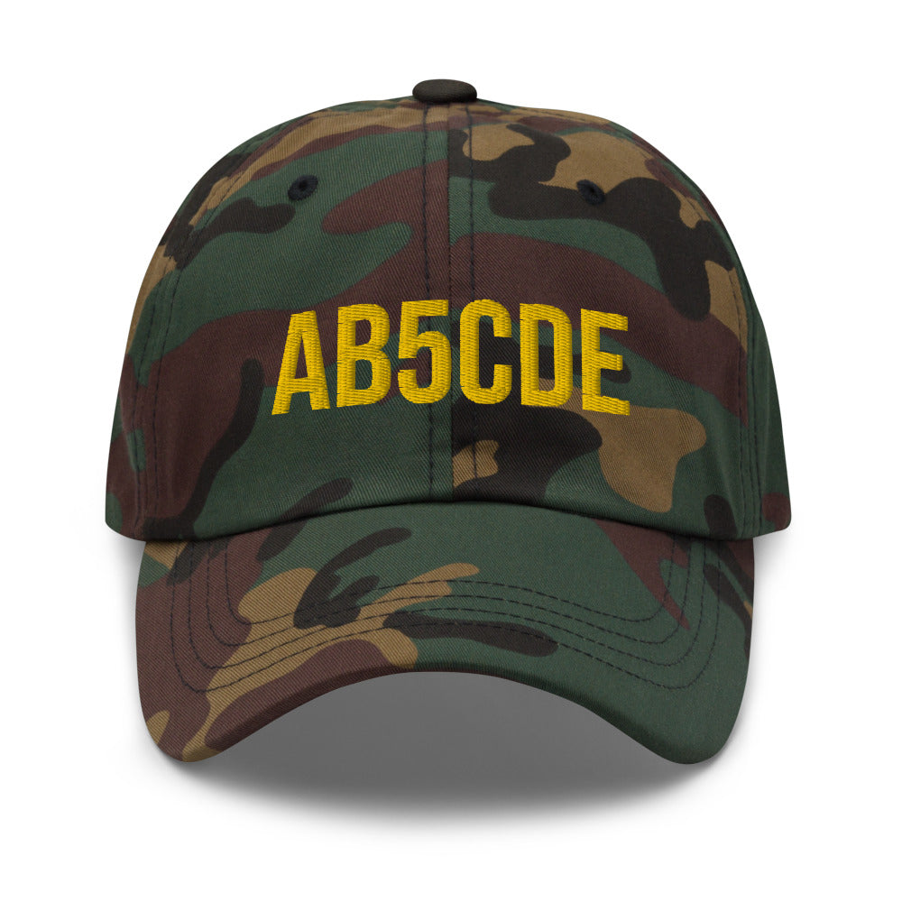 Custom Call Sign Hat - Camo