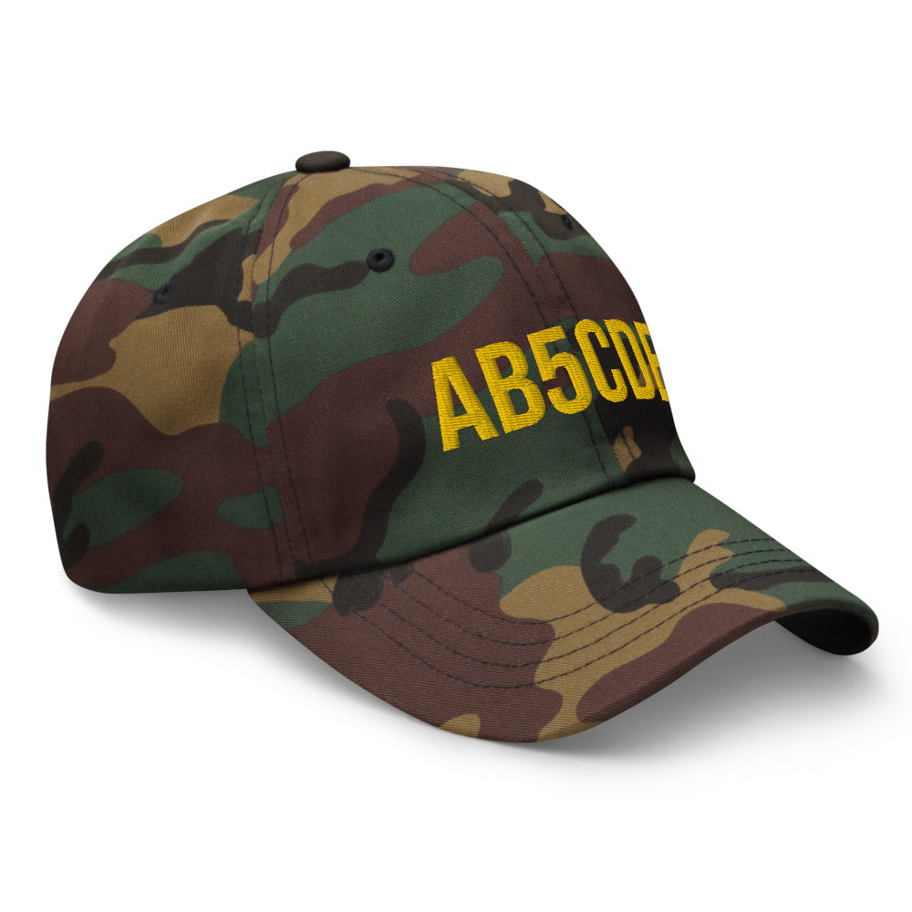 Custom Call Sign Hat - Camo