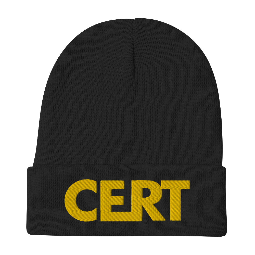 CERT Lettering Beanie