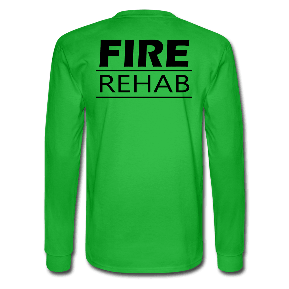 Fire Rehab Team Long Sleeve Shirt - bright green