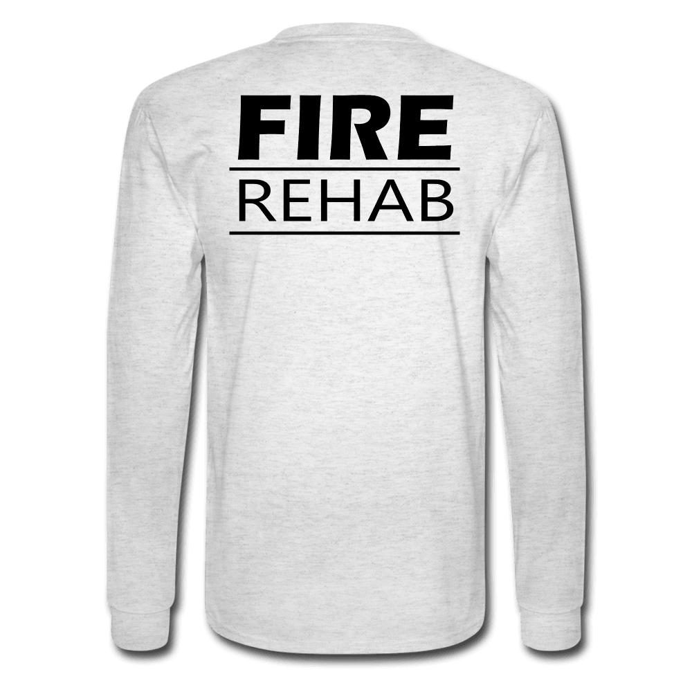 Fire Rehab Team Long Sleeve Shirt - light heather gray