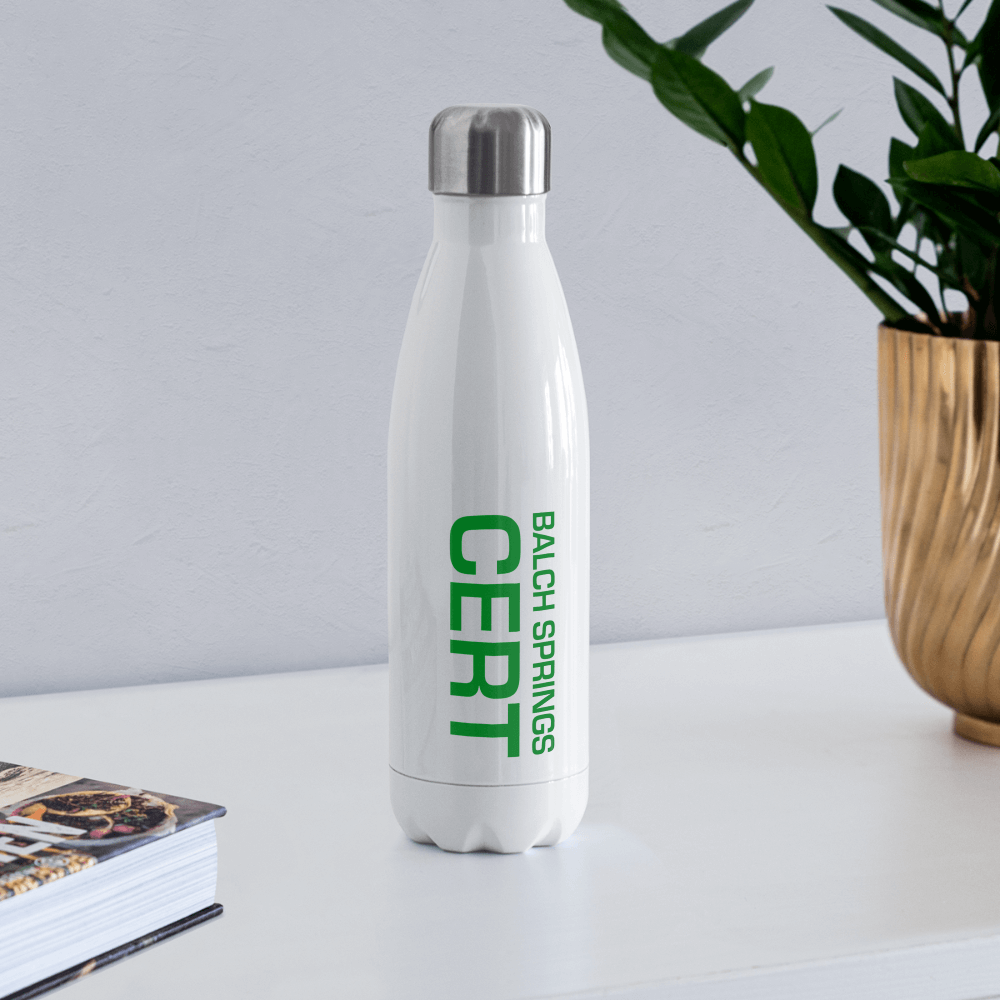 Balch Springs CERT Insulated Bottle - white