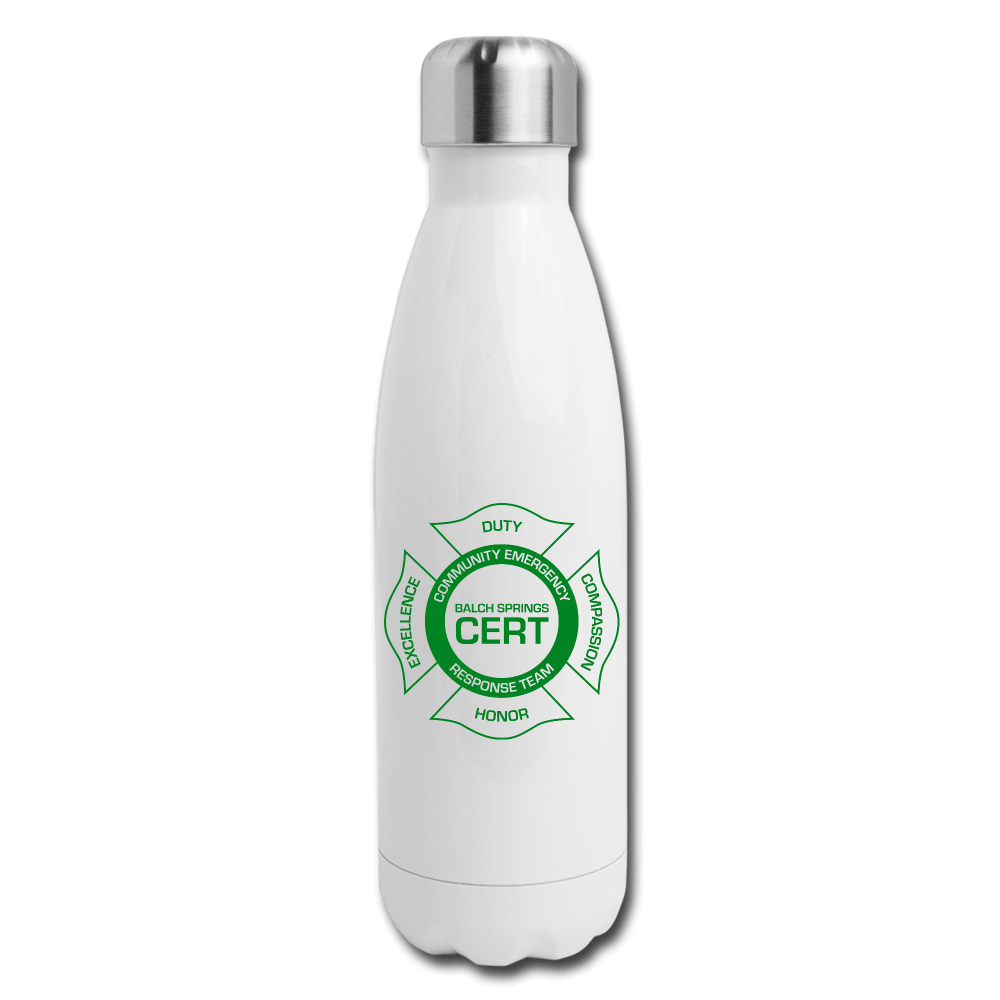 Balch Springs CERT Insulated Bottle - white