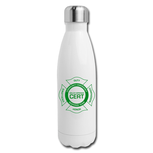 Balch Springs CERT Insulated Bottle - white