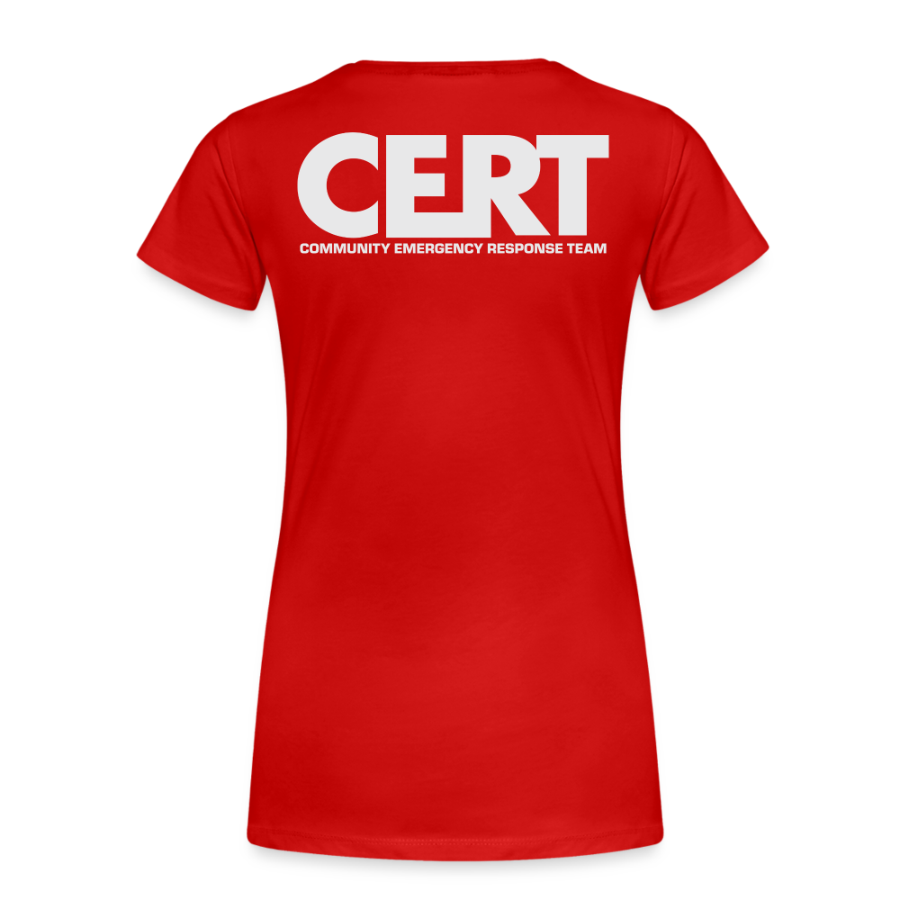 Allen CERT Ladies T-Shirt - red